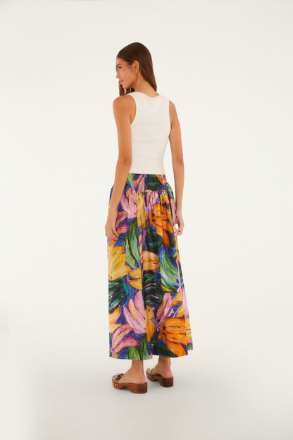 Falda Midi Estampada Bananas Pintadas