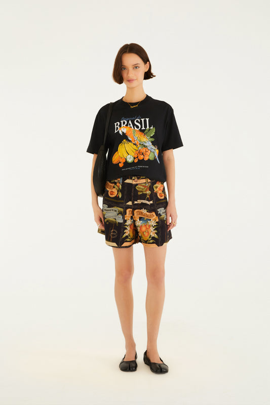 T-Shirt Media Original Do Brasil Preto
