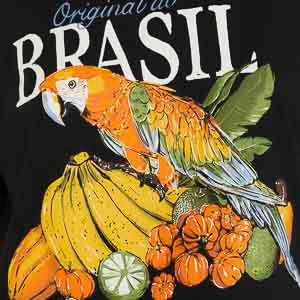 T-Shirt Media Original Do Brasil Preto