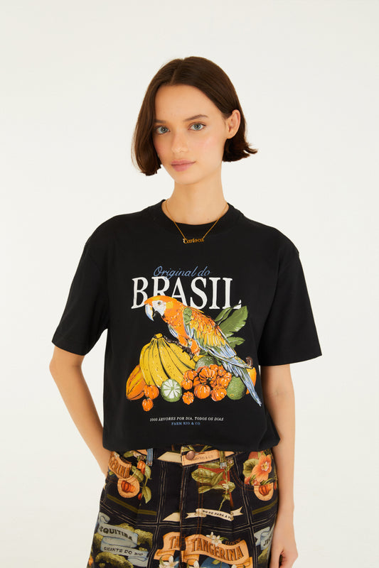 T-Shirt Media Original Do Brasil Preto