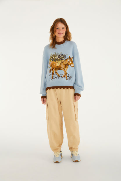 Abrigo Tricot Burro Quando Foge