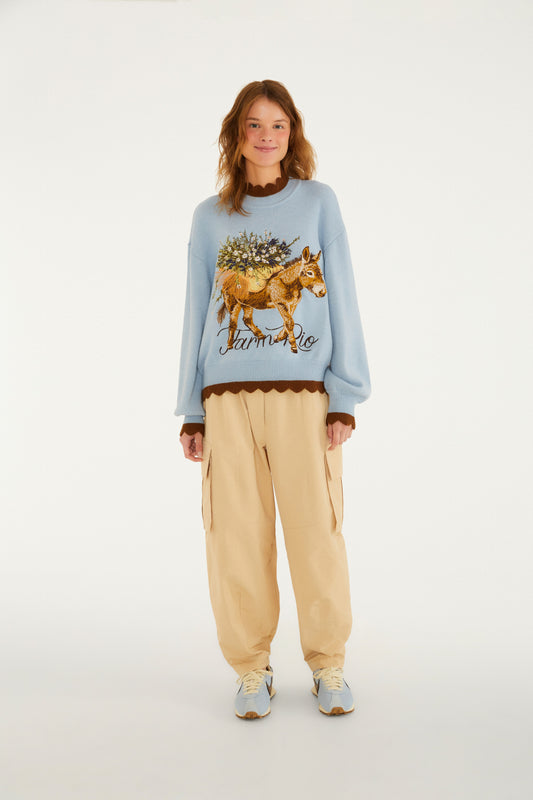 Abrigo Tricot Burro Quando Foge
