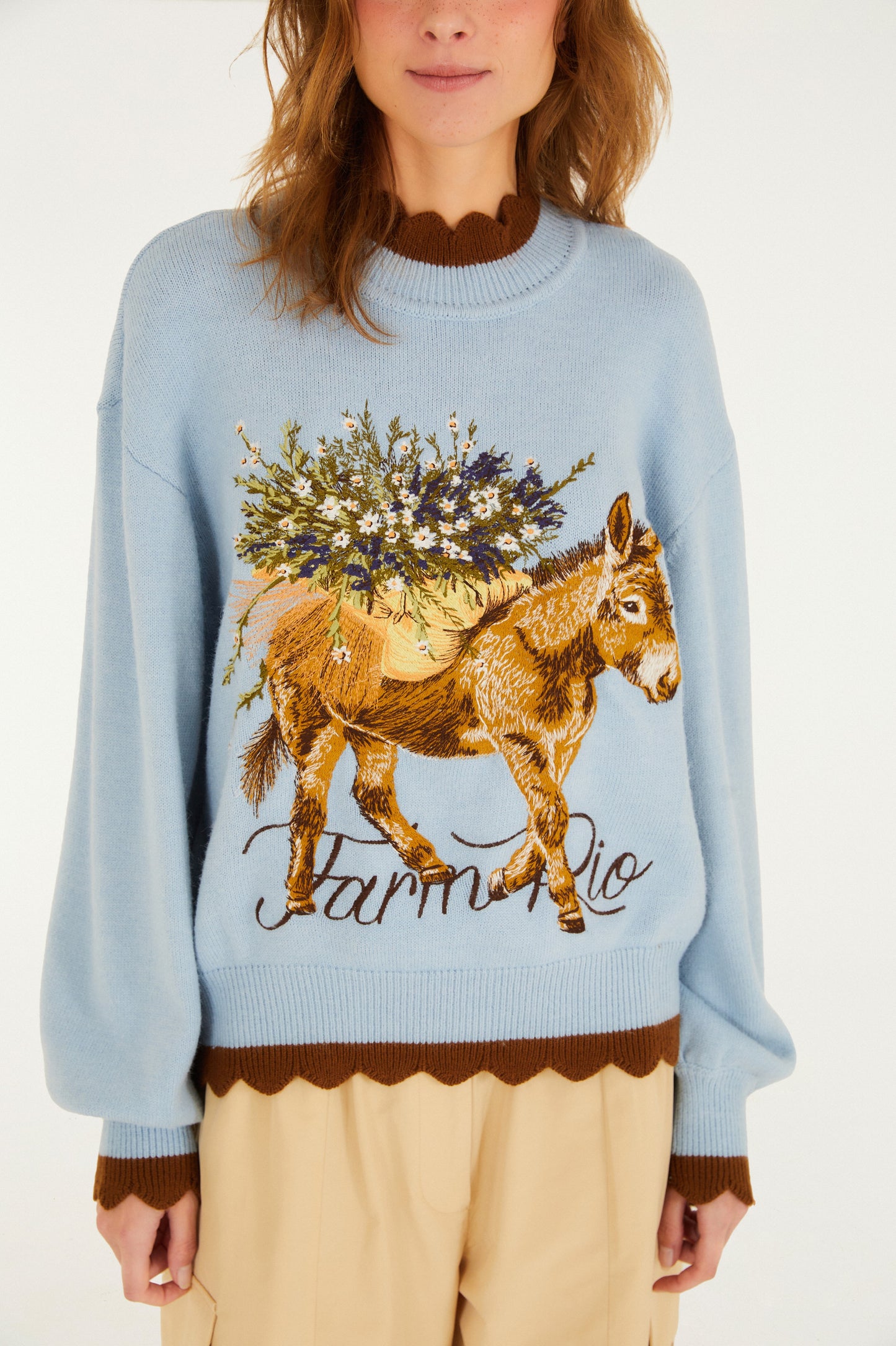 Abrigo Tricot Burro Quando Foge