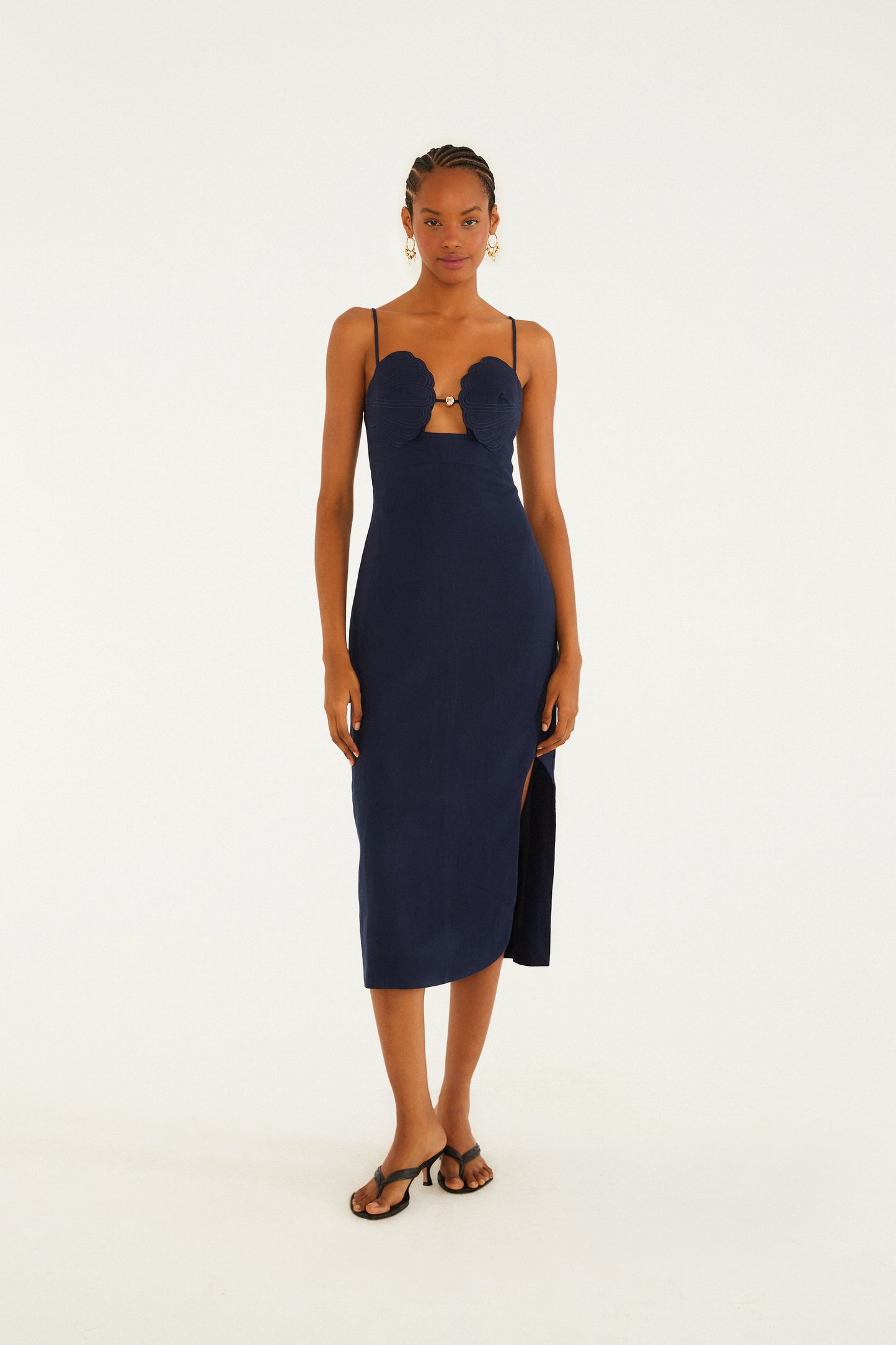 Vestido Artesanal Concha 3d