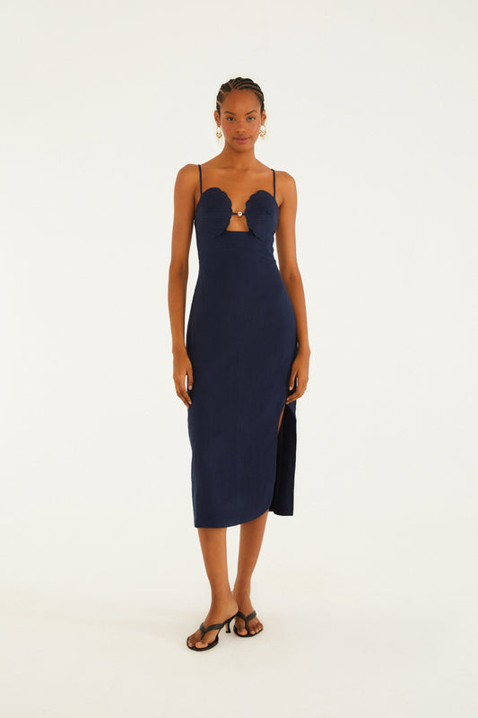 Vestido Artesanal Concha 3d