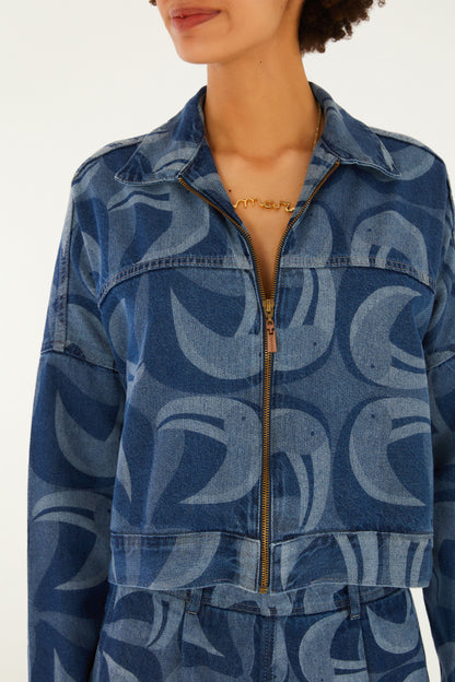 Chaqueta Jeans Láser Tuca Tropical
