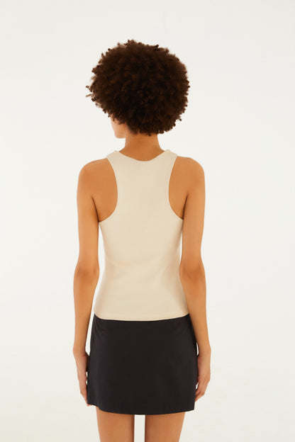 Blusa Sin Mangas Bordada Banana