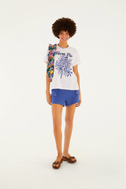 Camiseta Fit Arara Em Flores