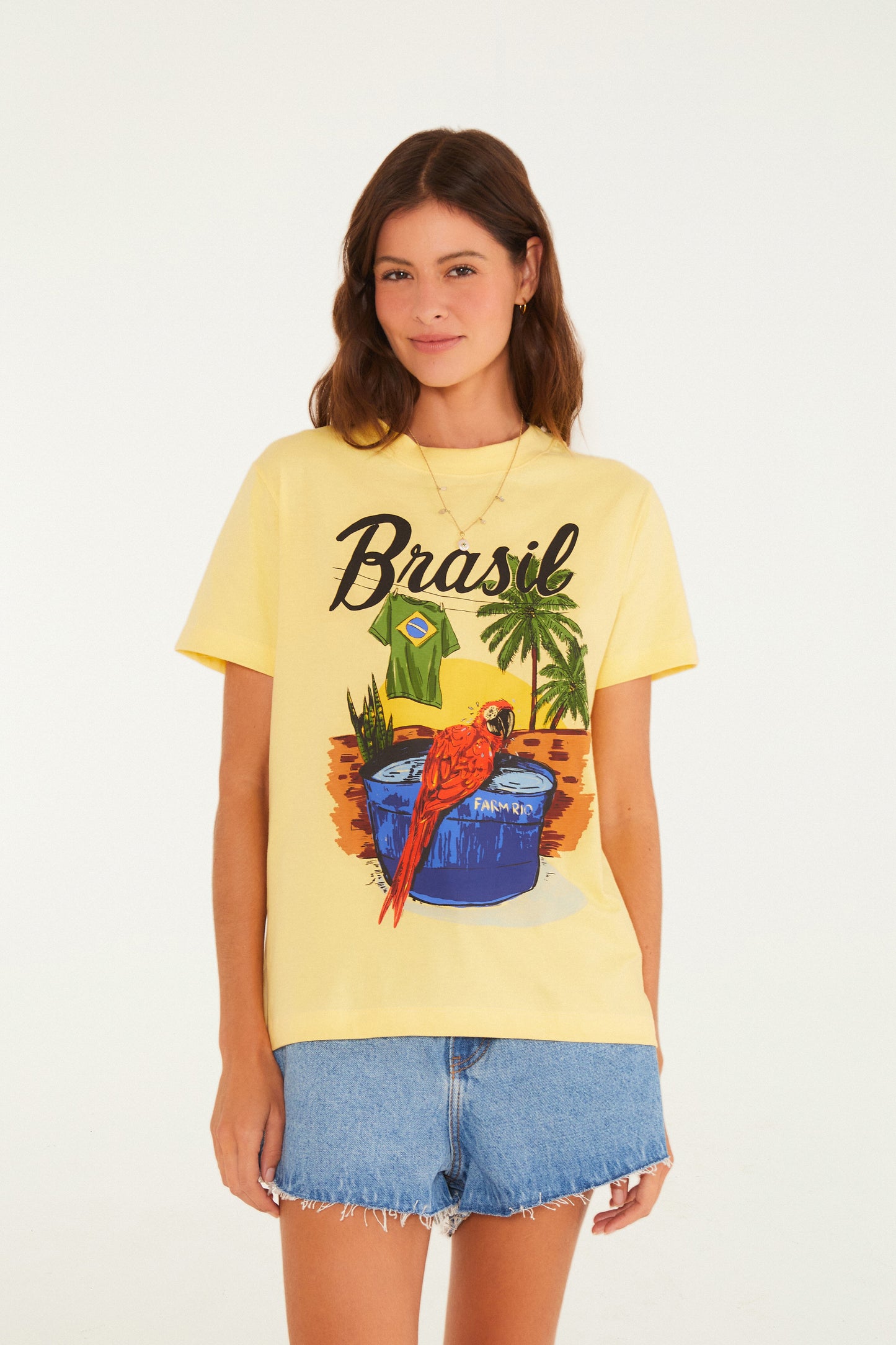 Camiseta Fit Arara Brasil