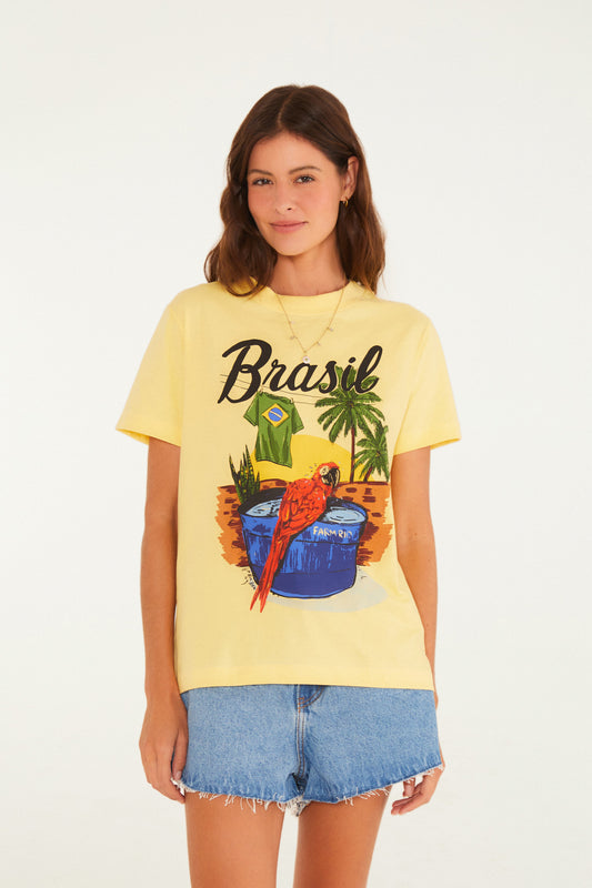 Camiseta Fit Arara Brasil