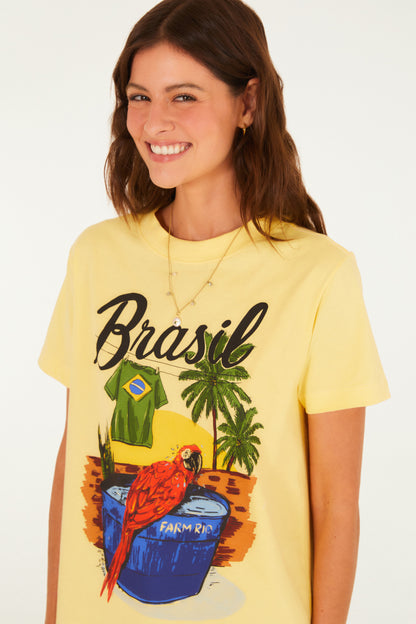 Camiseta Fit Arara Brasil