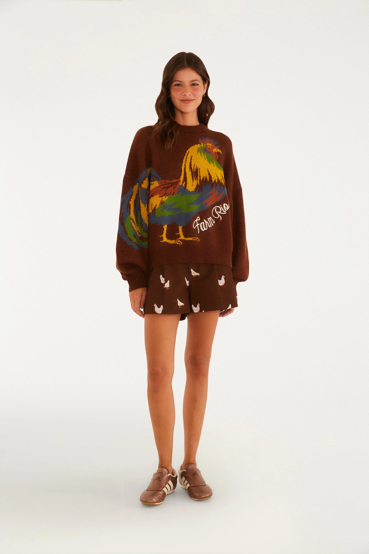 Pull Tricot Estampado Canto da Manhã