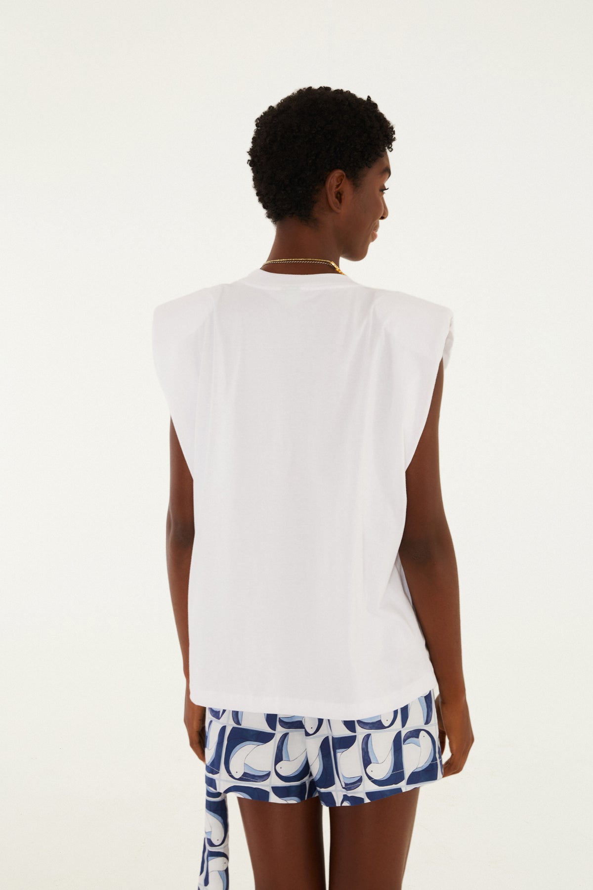 Camiseta Sin Mangas Pescando Sonhos Off White