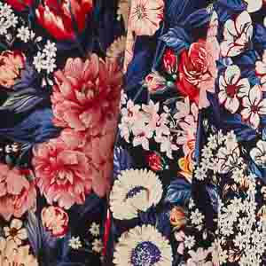Pantalon Palazzo Estampado Canteiro de Passarinhos