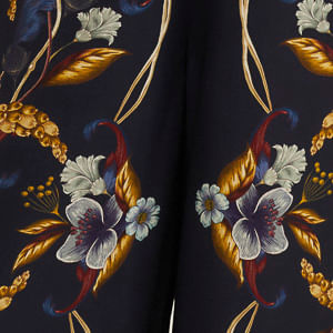 Pantalón Estampada Floral Maye Azul