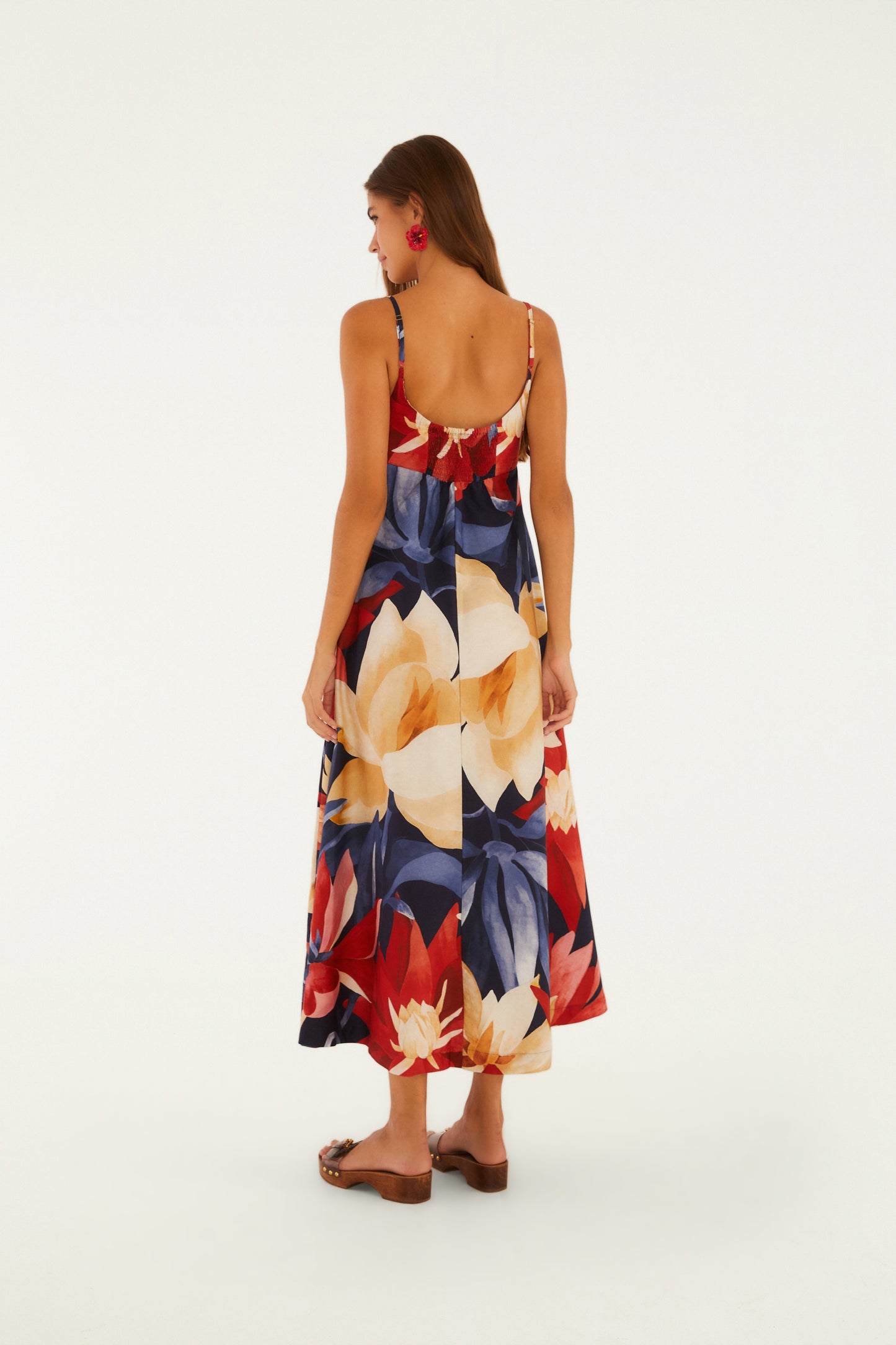 Vestido Cropped Estampado Chita Pintada