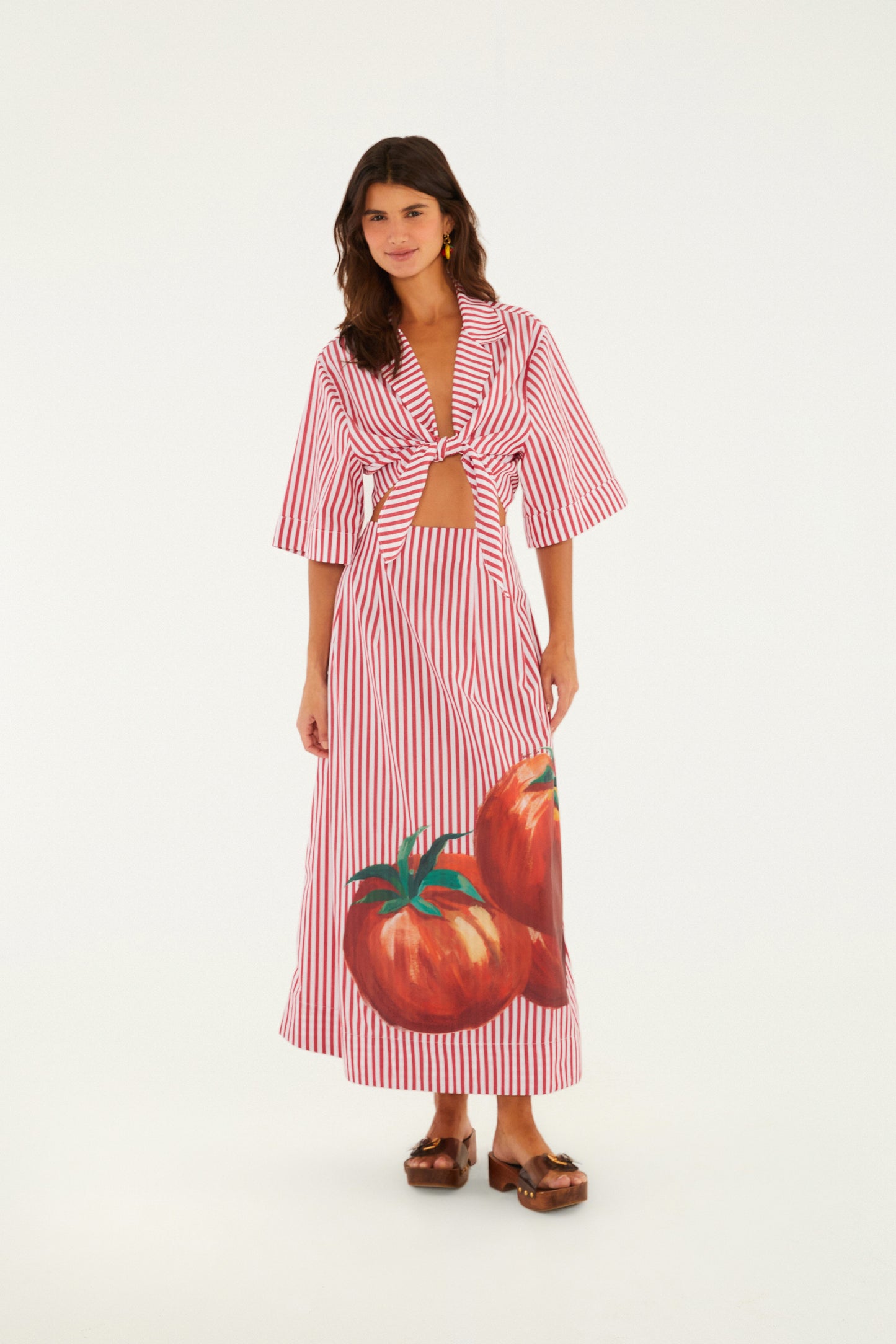 Camisa Cropped a Rayas