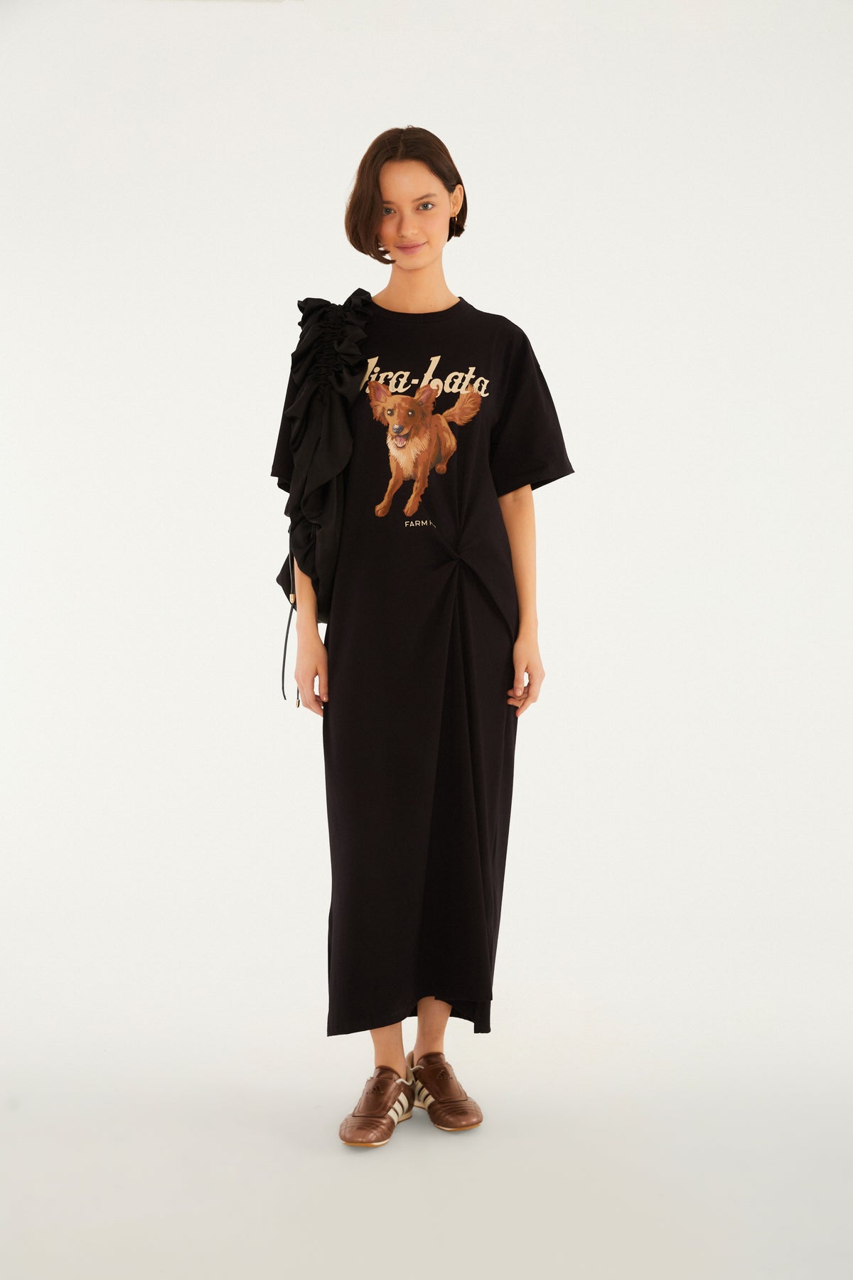 Vestido Nudo Vira Lata Raposinha Negro